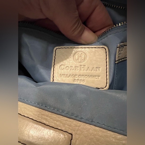 Cole Haan Village Grommet Pebble Leather Boho bag - Picture 8 of 10
